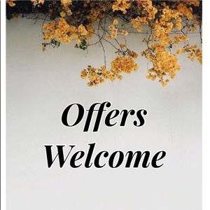 Offers are welcomed here